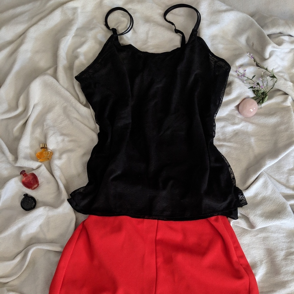 Sheer layered cami
